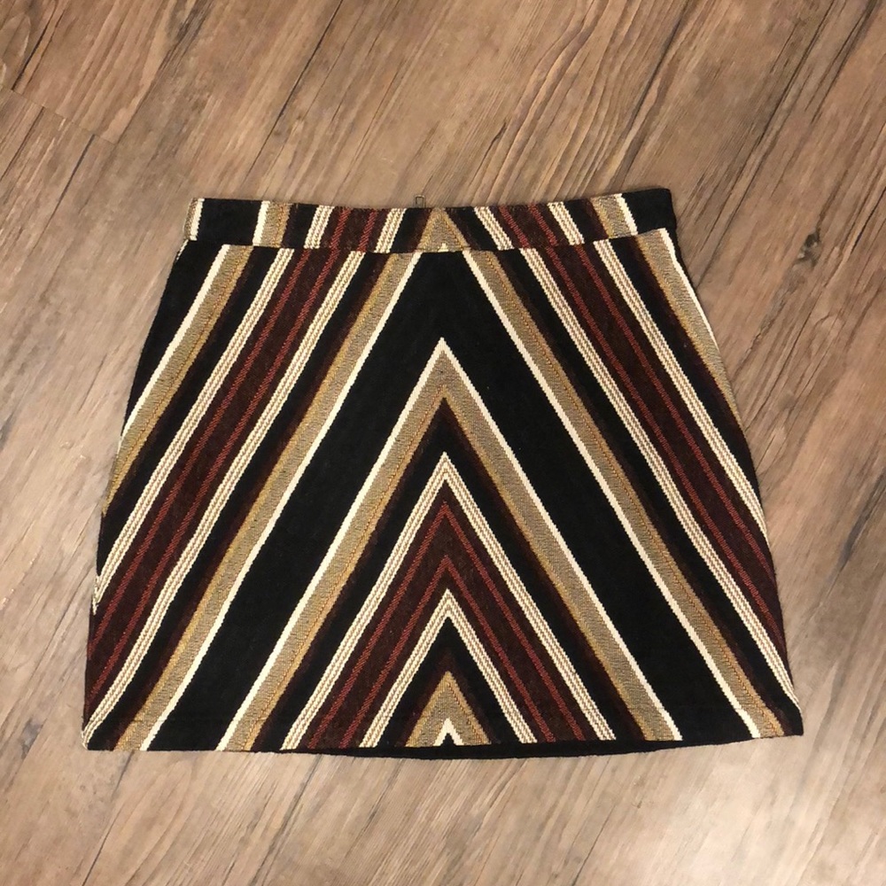 Top Shop Patterned Mini Skirt